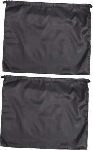 2 Pack Silk Drawstring Storage Bag Large Capacity Household Bag Black Sturdy Rope and Easy to Close Design
