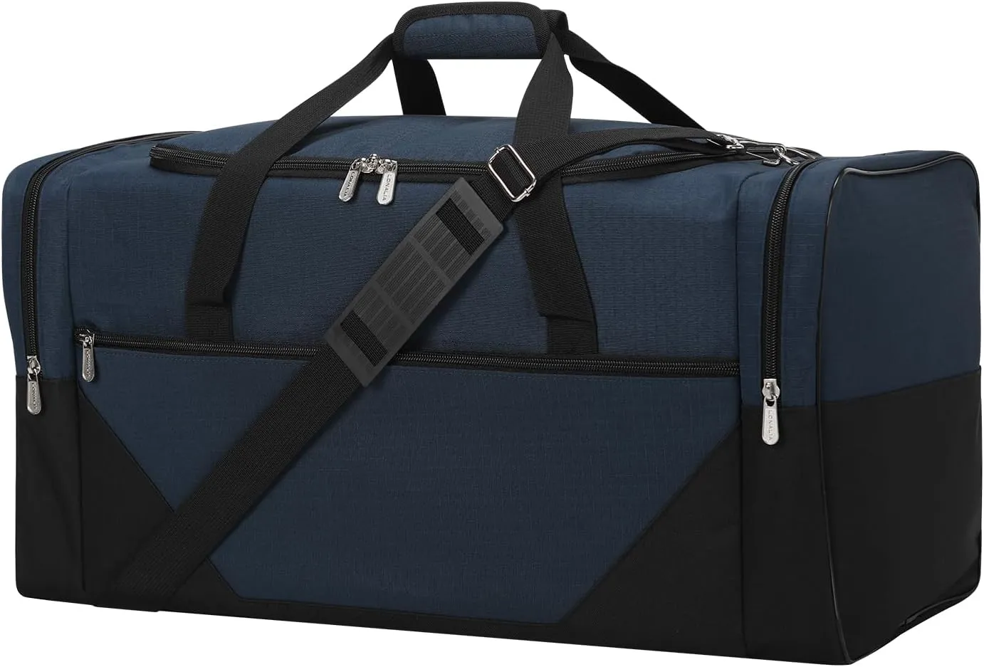 25 in Large Travel Duffel Bag for Men - 56L Roomy Weekender Bag with Trolley Sleeve (Navy)
