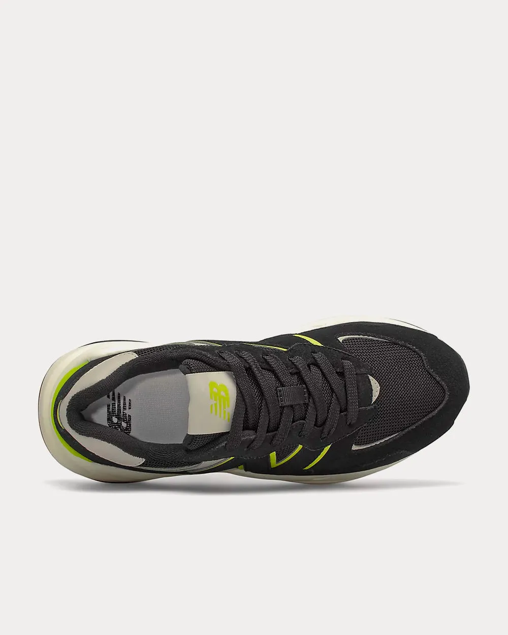 57/40 Black with Oyster Pink Low Top Sneakers