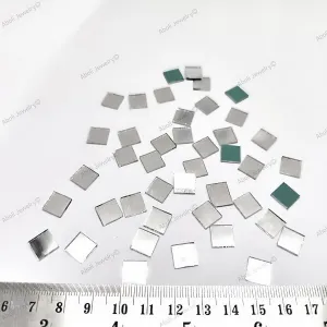 8 mm square mirror Geometric mirror tiles for lippan work mud mirror work shisha mirror shapes decorative mirror tiles