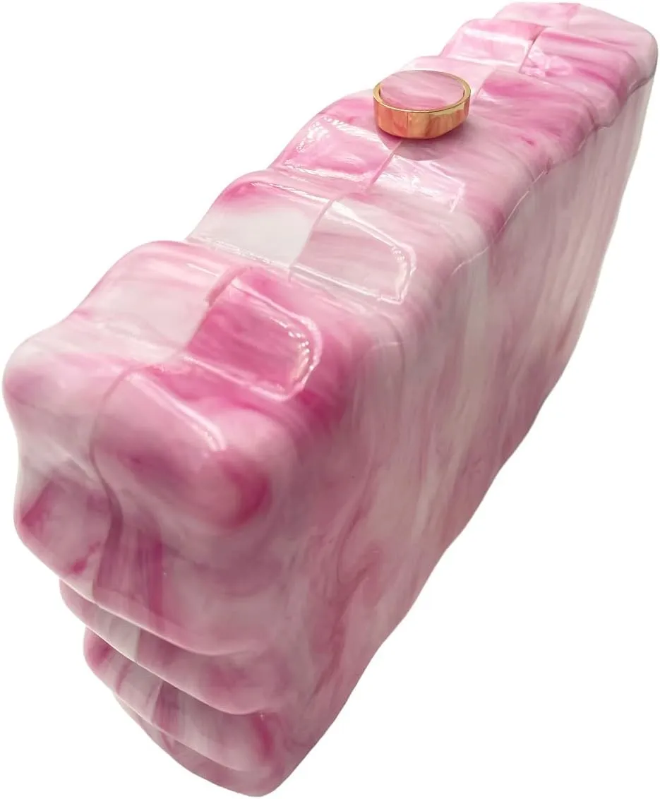 Acrylic Beaded Clutch Purses for Women Evening Clutch Hard Beaded Shoulder Acrylic Bag Party Wedding Clutches