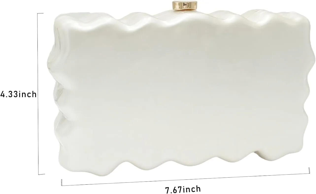 Acrylic Beaded Clutch Purses for Women Evening Clutch Hard Beaded Shoulder Acrylic Bag Party Wedding Clutches
