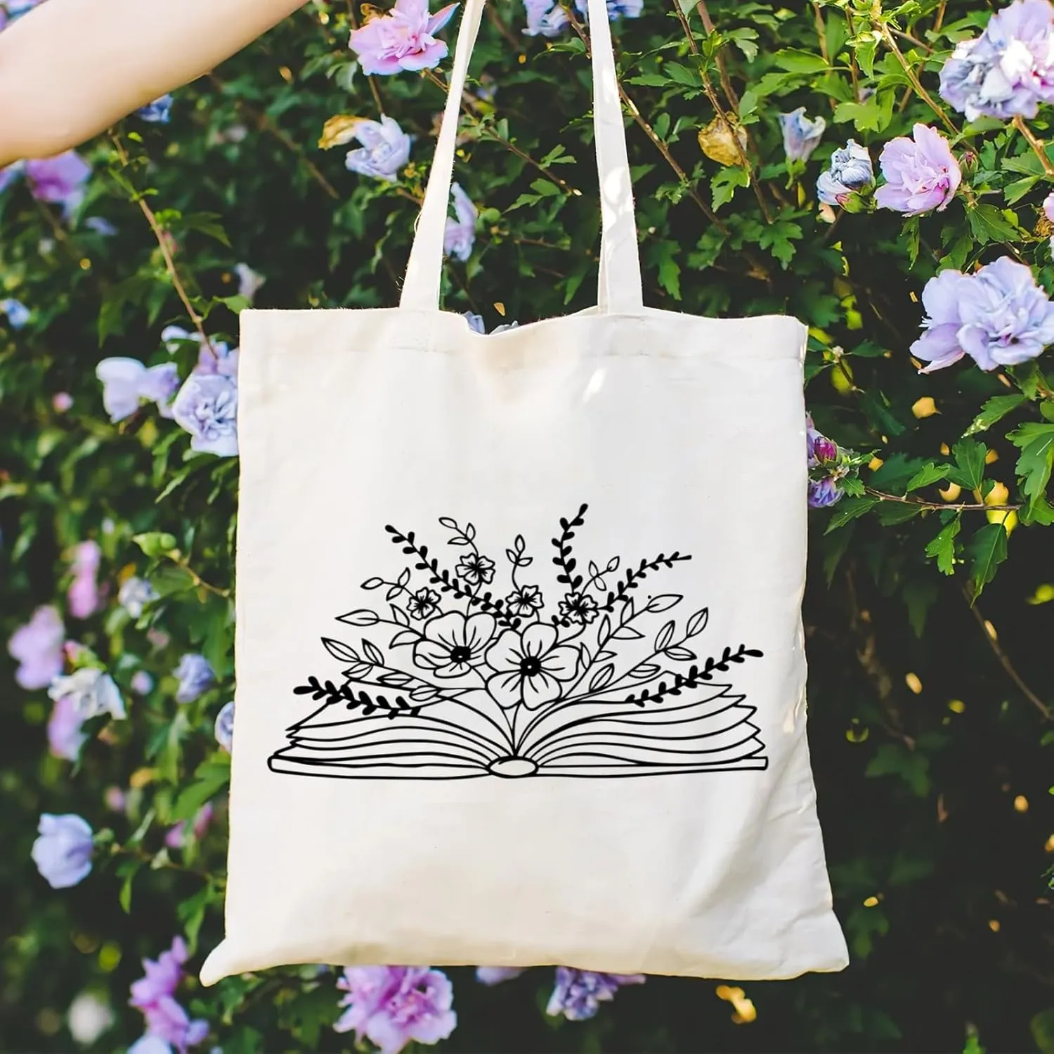 Andeiltech Canvas Tote Bag for Women Aesthetic Cute Cat Shopping Grocery Reusable Bags with Inner Zipper Women Gift