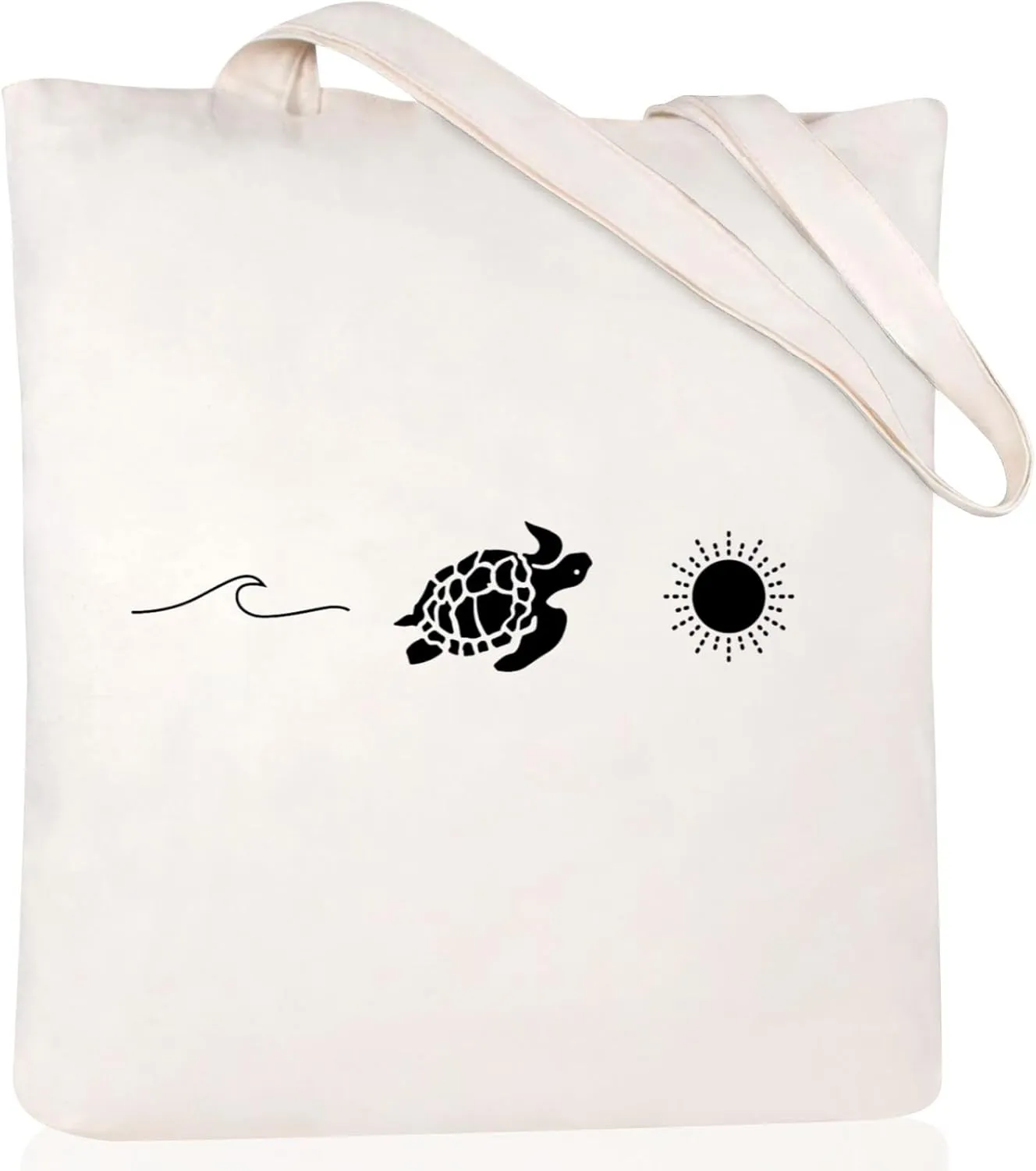 Andeiltech Canvas Tote Bag for Women, Aesthetic Travel Tote Bag Shoulder Reusable Grocery Bags Mom Birthday Gift