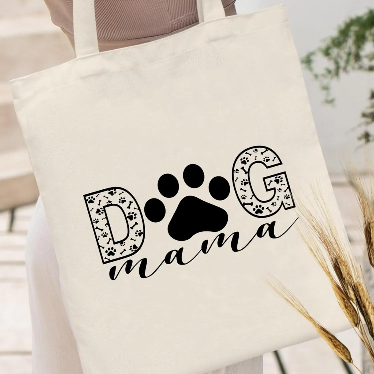 Andeiltech Canvas Tote Bag for Women, Aesthetic Travel Tote Bag Shoulder Reusable Grocery Bags Mom Birthday Gift