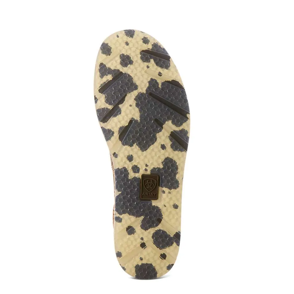Ariat Ladies Cruiser Tan Floral Emboss/ Tan/White Brindle