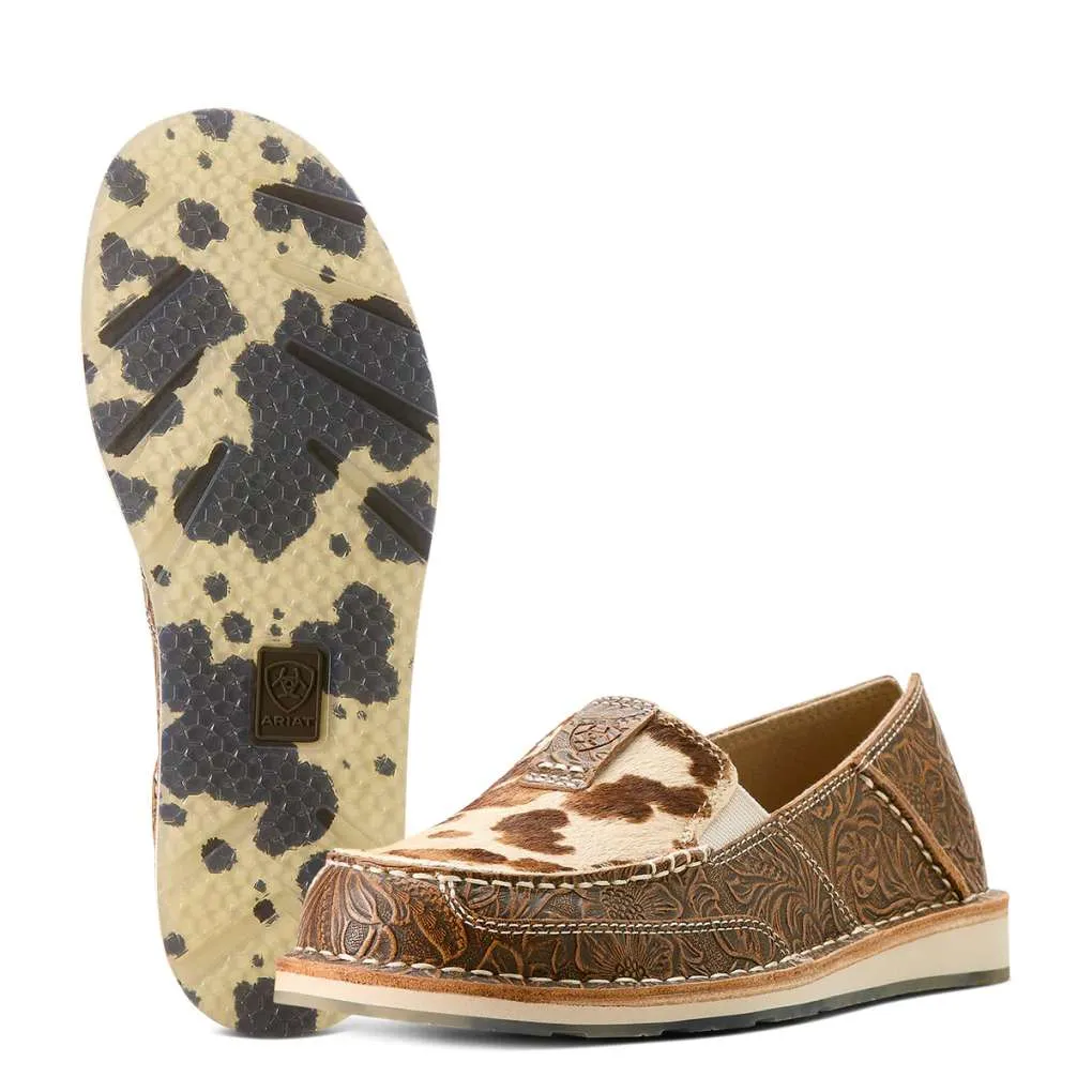 Ariat Ladies Cruiser Tan Floral Emboss/ Tan/White Brindle