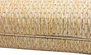 Beach Bag Straw Bags Hand-Woven Straw Bag, Women Straw Handbag Evening Bag Ladies Wedding Party Clutch Prom Chain Shoulder Gold