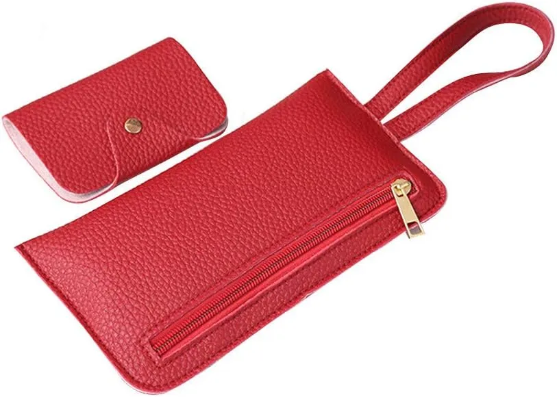 Beach Tote Bag 4 Packet Solid Color Leather Handbags Shoulder Bags Crossbody Hobo Bags Card Purse Work Travel Essential J