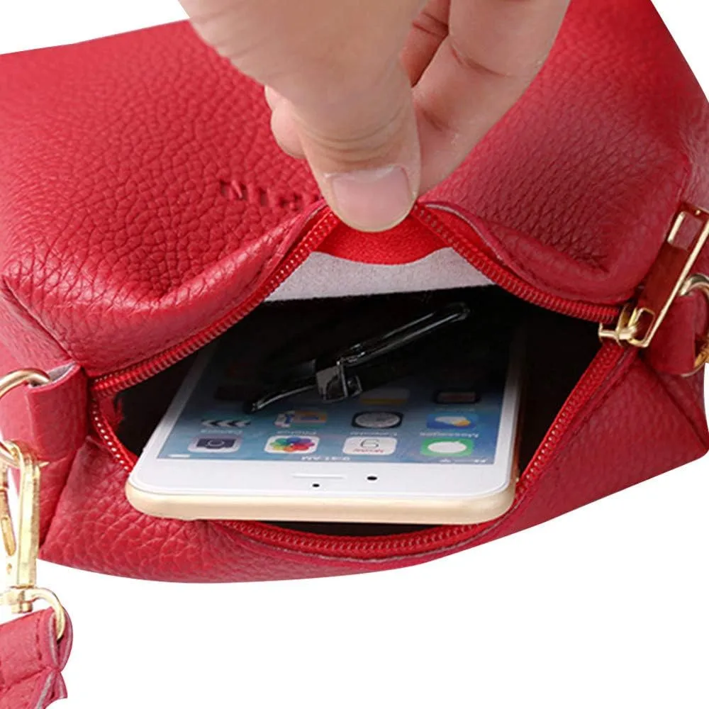 Beach Tote Bag 4 Packet Solid Color Leather Handbags Shoulder Bags Crossbody Hobo Bags Card Purse Work Travel Essential J