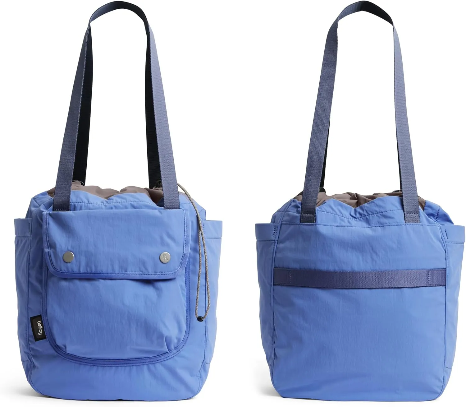 Bellroy Cinch Tote (16 liter lightweight tote bag with external organization, pop pockets, a luggage pass-through, and effortless draw-cord closure) - DenimBlue