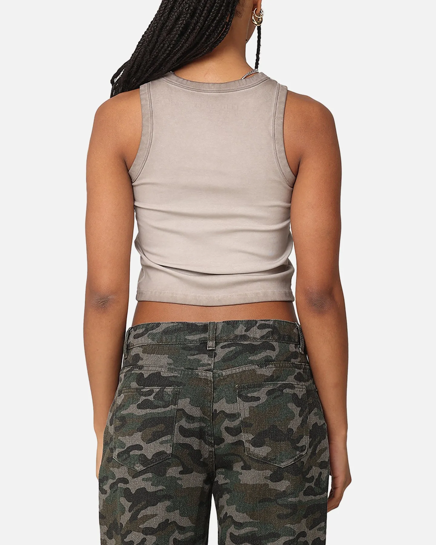 Betty Boop Women's Cowgirl Sunfade Tank Washed Brown