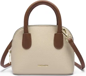 BOSTANTEN Small Crossbody Bag Mini Purses for Women Trendy Cute Vegan Leather Satchel Handbag with Detachable Shoulder Strap