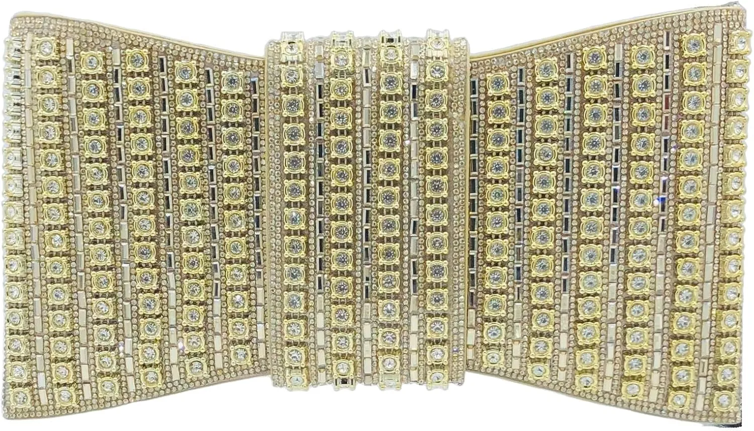 Boutique De FGG Rhinestone Clutch Purses for Women Formal Party Crystal Clutch Bag Bow Evening Bag Prom Purse Handbag,Small