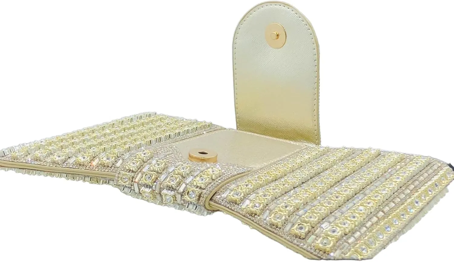 Boutique De FGG Rhinestone Clutch Purses for Women Formal Party Crystal Clutch Bag Bow Evening Bag Prom Purse Handbag,Small