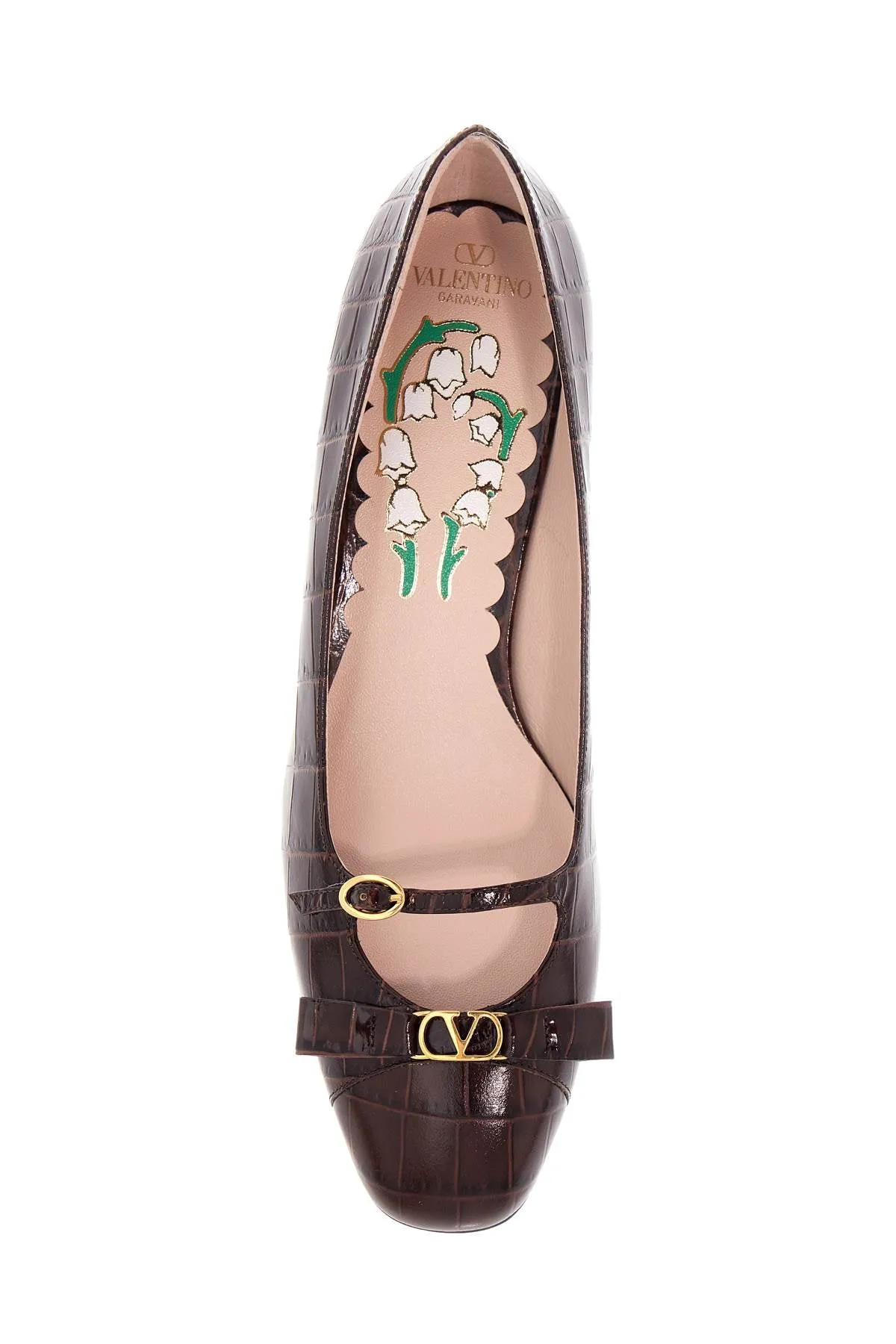 Bow-Detail Leather Pumps