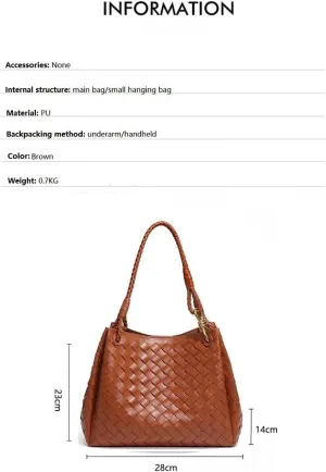 Braided British style parachute purses shoulder crossbody handbags underarm tote bags
