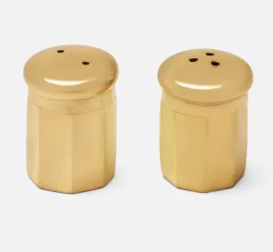 Brass Salt and Pepper Shakers