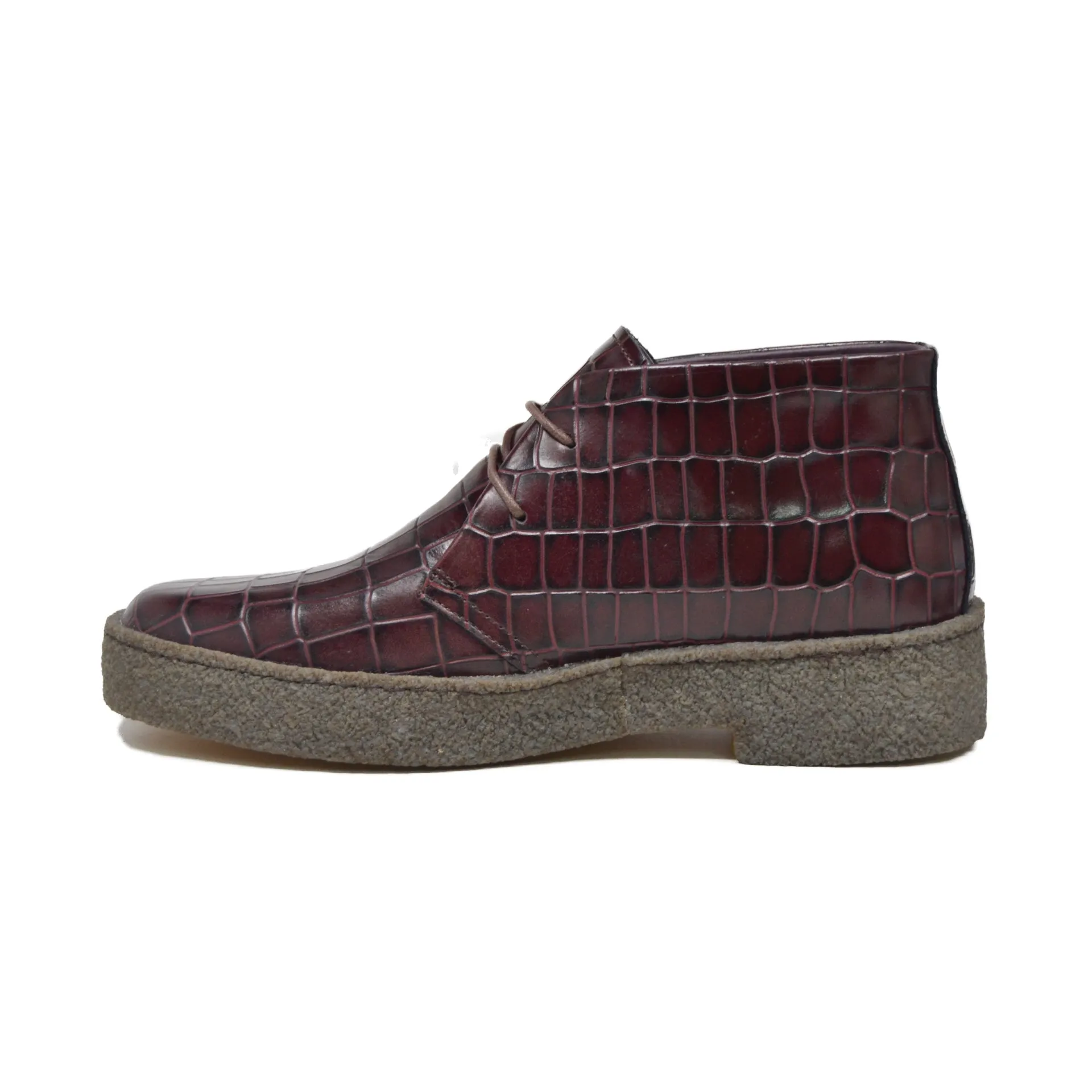 British Walkers Playboy Original Croc Men's Leather Ankle Boots Limited Edition Style