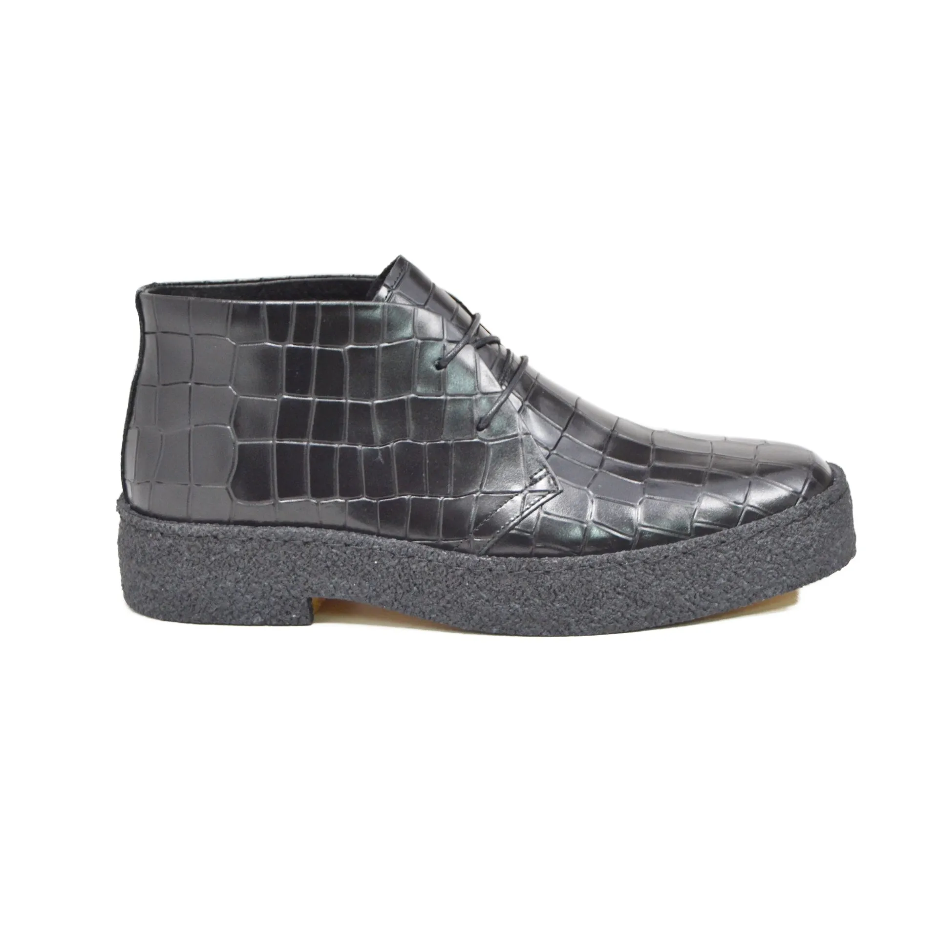 British Walkers Playboy Original Croc Men's Leather Ankle Boots Limited Edition Style