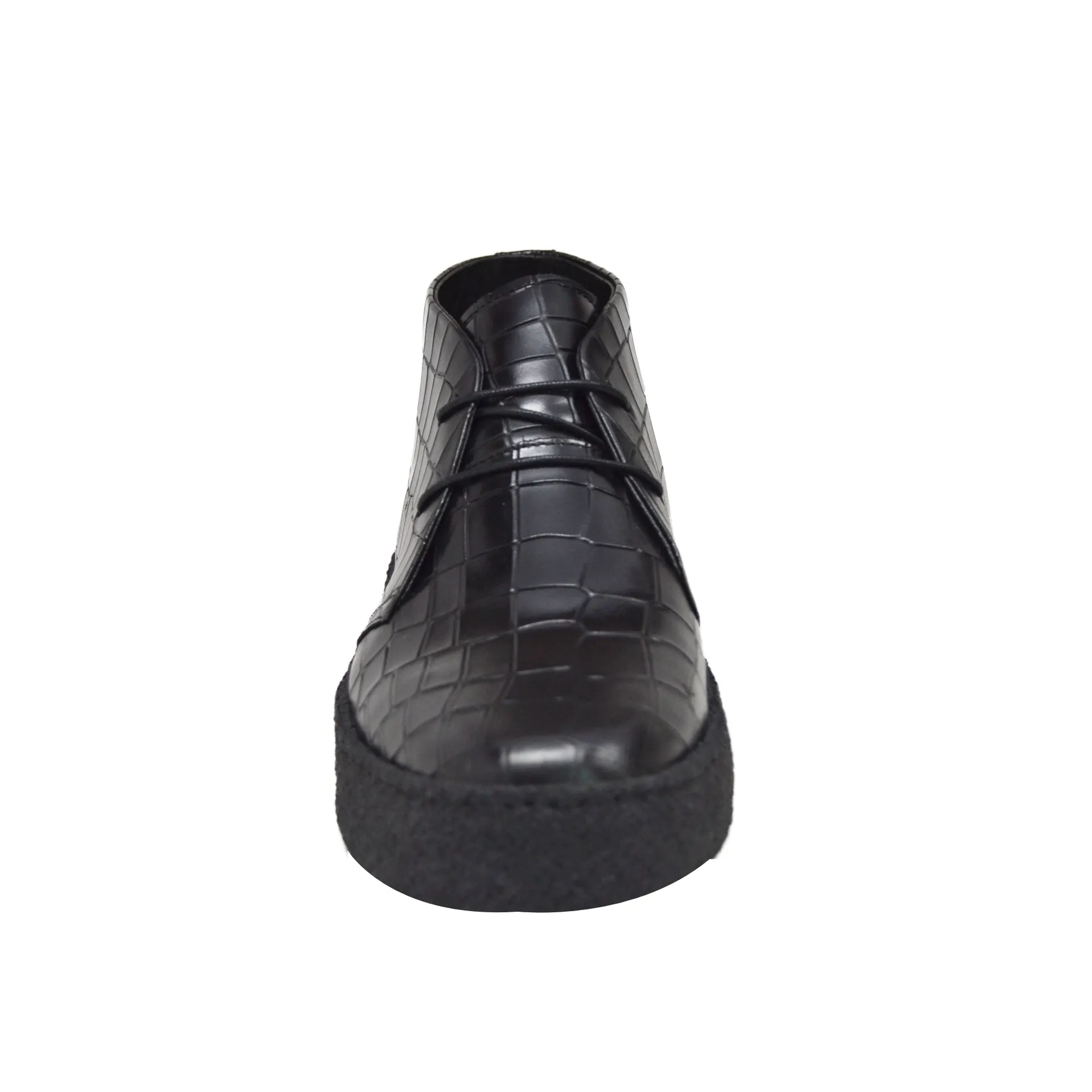 British Walkers Playboy Original Croc Men's Leather Ankle Boots Limited Edition Style