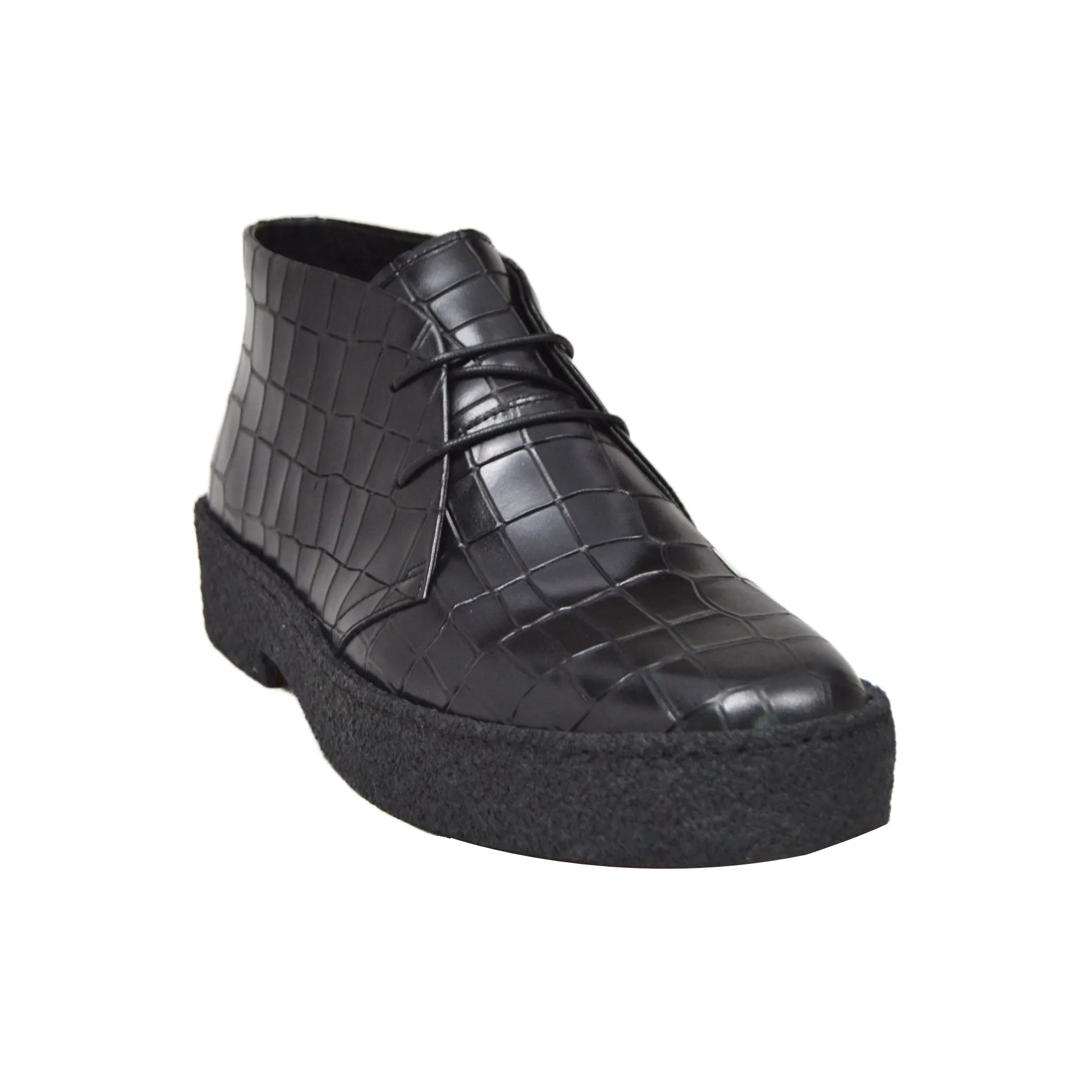 British Walkers Playboy Original Croc Men's Leather Ankle Boots Limited Edition Style