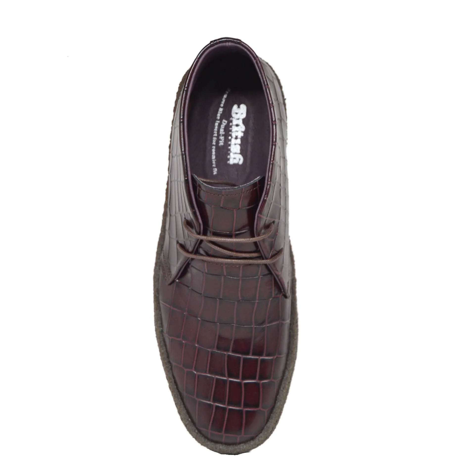 British Walkers Playboy Original Croc Men's Leather Ankle Boots Limited Edition Style