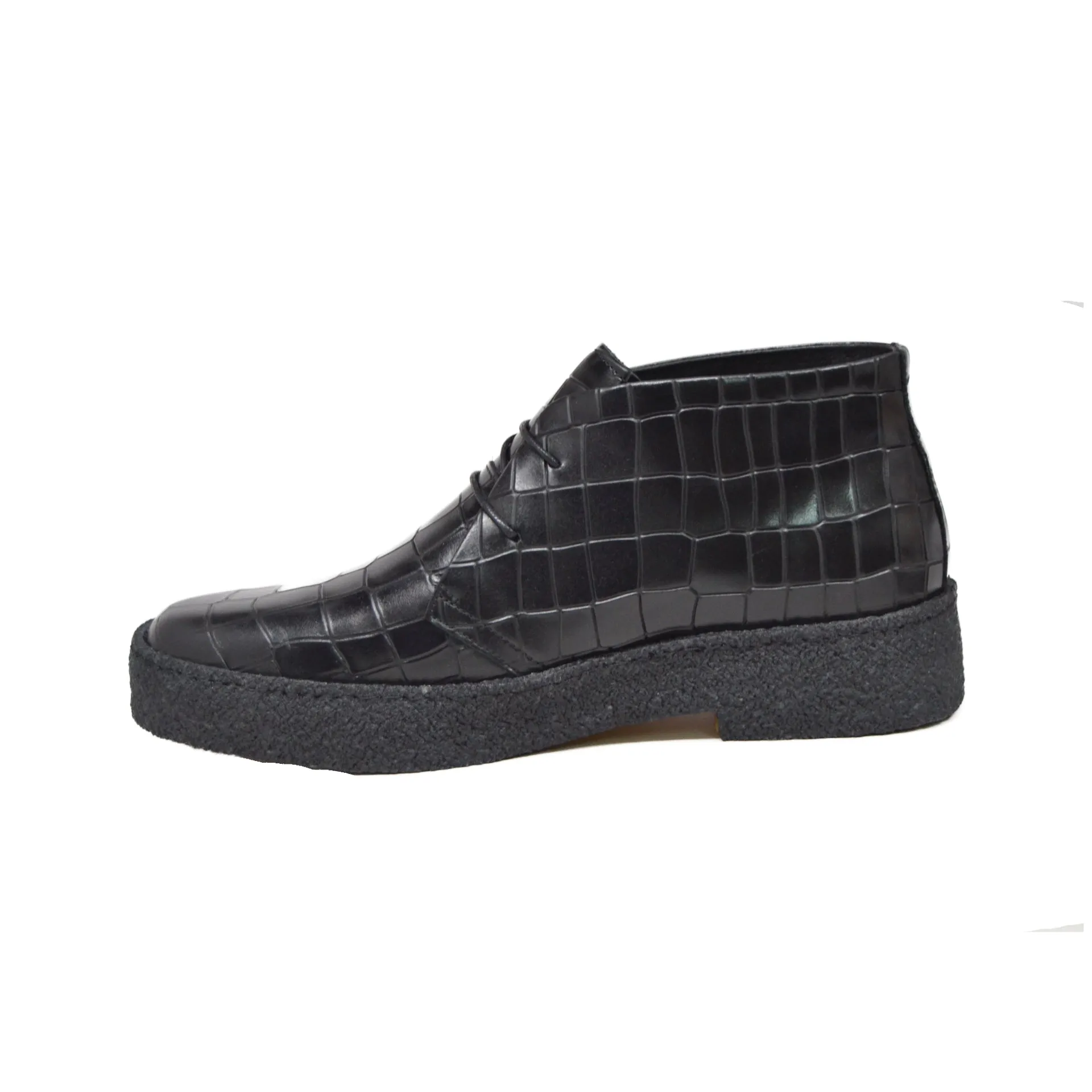 British Walkers Playboy Original Croc Men's Leather Ankle Boots Limited Edition Style