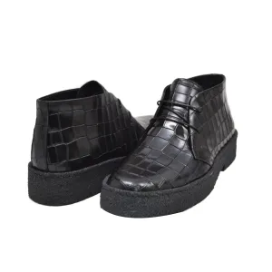 British Walkers Playboy Original Croc Men's Leather Ankle Boots Limited Edition Style