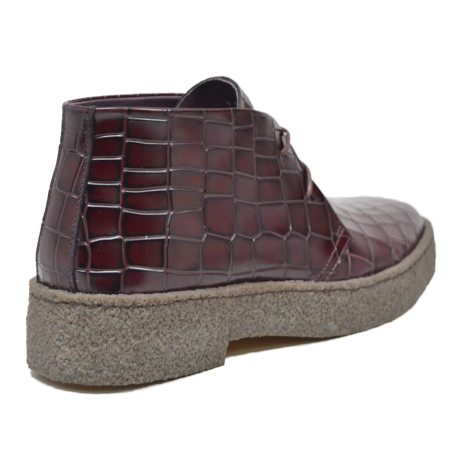 British Walkers Playboy Original Croc Men's Leather Ankle Boots Limited Edition Style