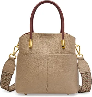 Bucket Bag for Women, Top-Handle Handbags, Bucket Purses Shoulder Bag for Women with Removable Straps