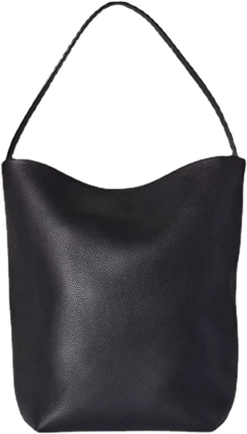 Bucket Bag Large Capacity Shoulder Bag First Layer Soft Cowhide Tote Mommy Bag
