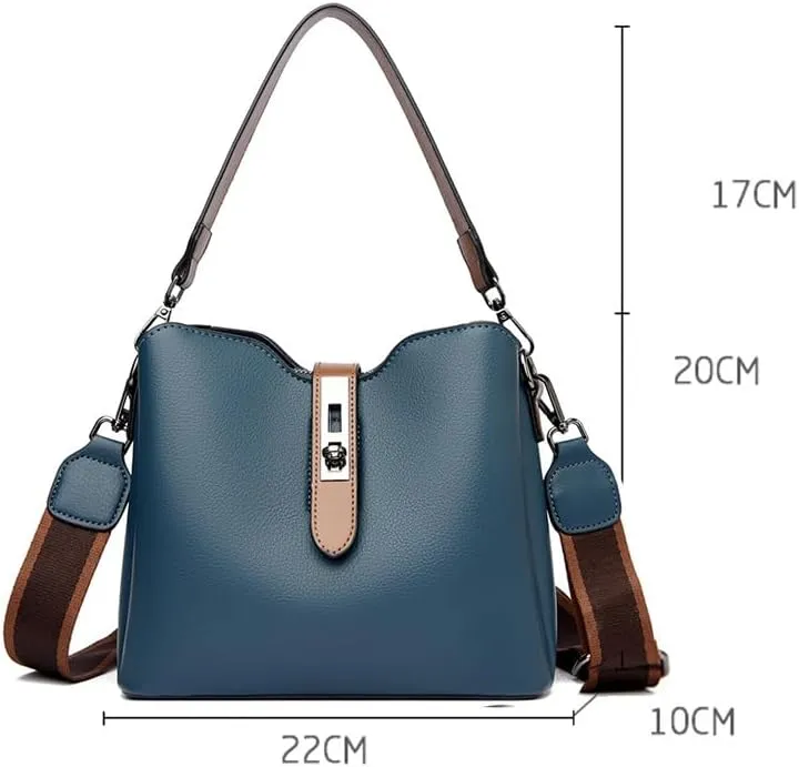 Bucket Bags for Women - Leather Crossbody Bucket Purses Designer Vintage Handbags Small Trendy Shoulder Bag
