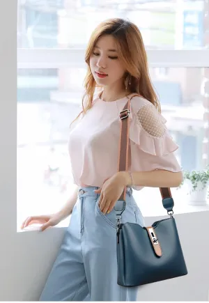 Bucket Bags for Women - Leather Crossbody Bucket Purses Designer Vintage Handbags Small Trendy Shoulder Bag