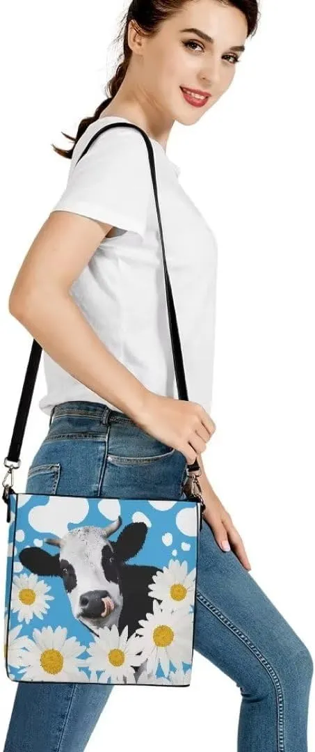 Bucket Bags for Women, PU Leather Waterproof Tote Bag Shoulder Bag for Travel, Work, Adjustable Crossbody Strap