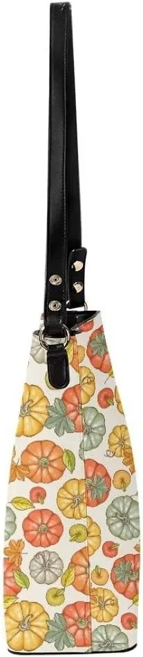 Bucket Bags for Women, PU Leather Waterproof Tote Bag Shoulder Bag for Travel, Work, Adjustable Crossbody Strap