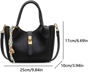 Bucket Bags for Women - Retro Leather Bucket Purse Crossbody Shoulder Bag Vintage Handbag with Adjustable Strap