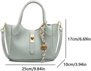 Bucket Bags for Women - Retro Leather Bucket Purse Crossbody Shoulder Bag Vintage Handbag with Adjustable Strap