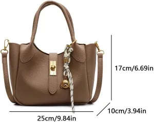 Bucket Bags for Women - Retro Leather Bucket Purse Crossbody Shoulder Bag Vintage Handbag with Adjustable Strap