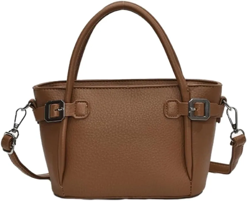 Bucket Bags for Women Trendy Crossbody Bags Elegant Handbags Leather Tote Bag Solid Color Shoulder Bag Bucket Purse