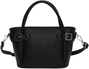 Bucket Bags for Women Trendy Crossbody Bags Elegant Handbags Leather Tote Bag Solid Color Shoulder Bag Bucket Purse