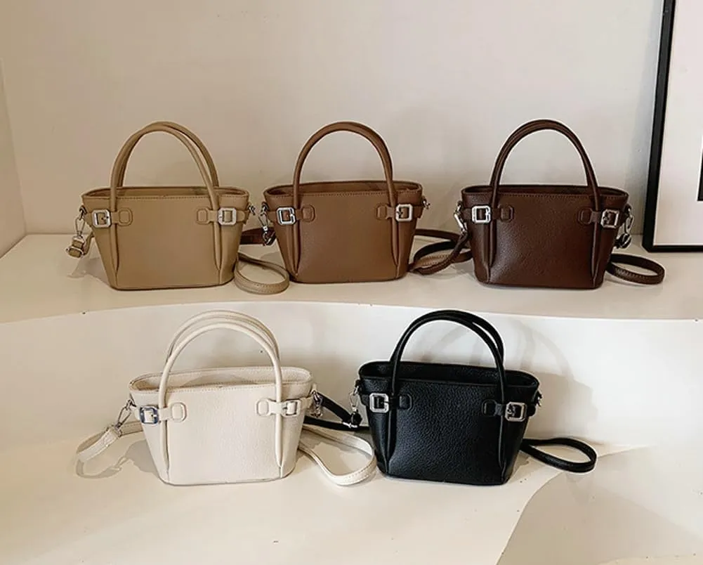 Bucket Bags for Women Trendy Crossbody Bags Elegant Handbags Leather Tote Bag Solid Color Shoulder Bag Bucket Purse