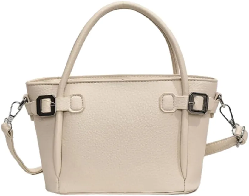 Bucket Bags for Women Trendy Crossbody Bags Elegant Handbags Leather Tote Bag Solid Color Shoulder Bag Bucket Purse
