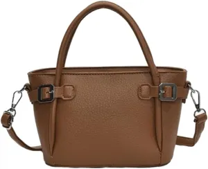 Bucket Bags for Women Trendy Crossbody Bags Elegant Handbags Leather Tote Bag Solid Color Shoulder Bag Bucket Purse