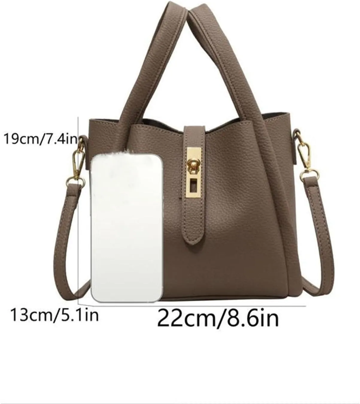 Bucket Bags for Women Trendy Vintage Bucket Bag Women's Bucket Bag Crossbody Bag Single Shoulder Handbag