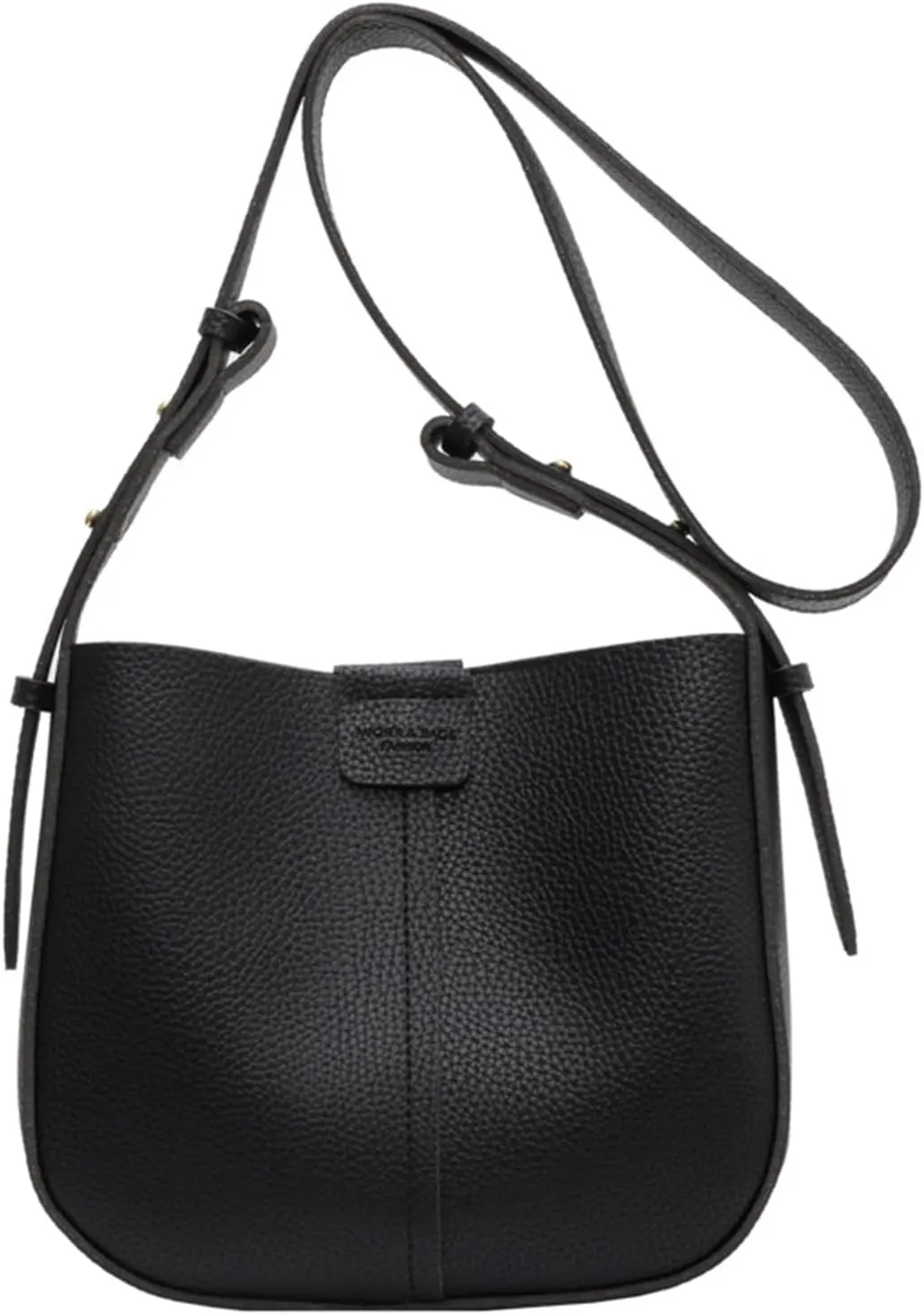 Bucket Bags with Small Purse Fashion Versatile Shoulder Bag for Women Girl Solid Color Crossbody Bag Large Capacity