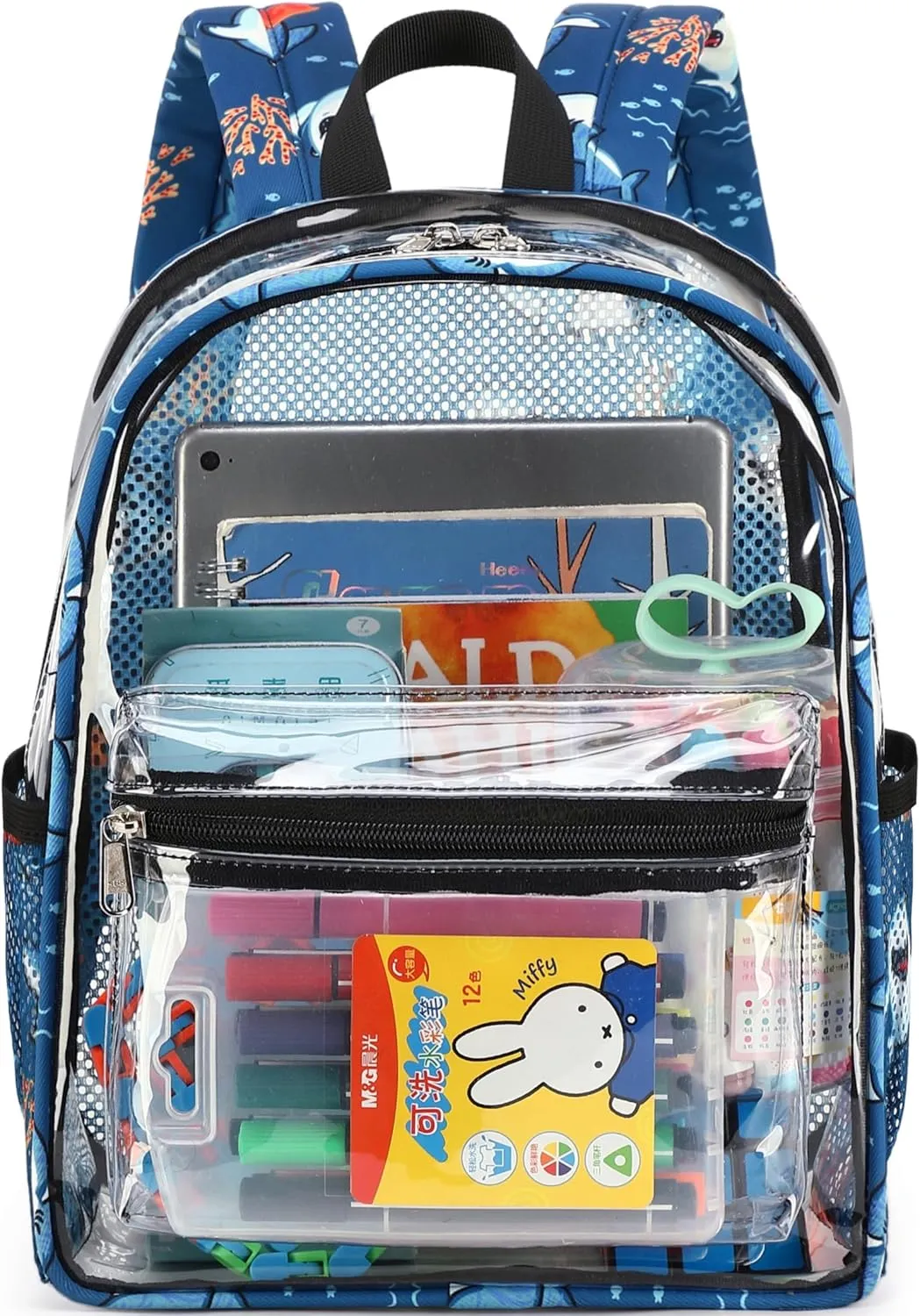 CAMTOP Clear Backpack for Stadium Events Approved 12x6x12 Small Clear Bag Mini Backpacks Purse for festival Concert Work
