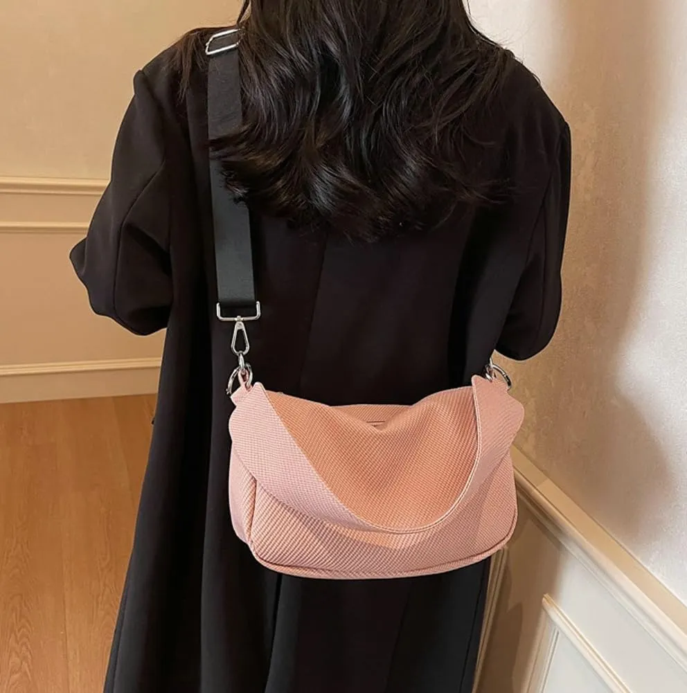 Canvas Crossbody Bags Women 2025 Trendy Spring Slouchy Hobo Shoulder Purse Top Handle Tote Handbag Satchel Work Purse