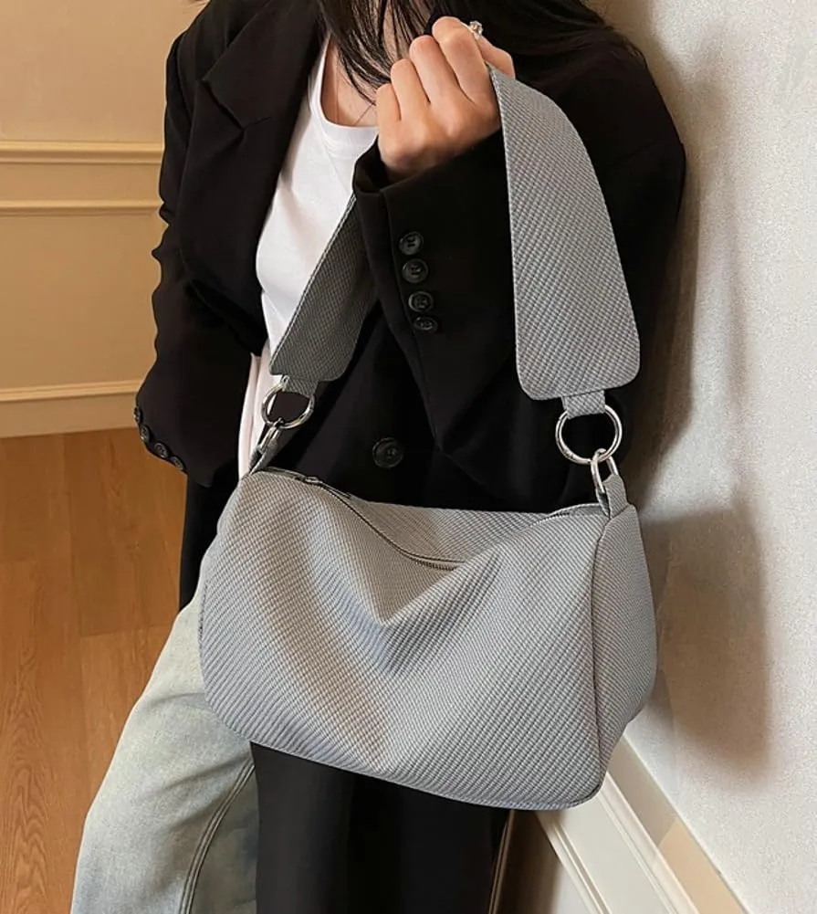 Canvas Crossbody Bags Women 2025 Trendy Spring Slouchy Hobo Shoulder Purse Top Handle Tote Handbag Satchel Work Purse