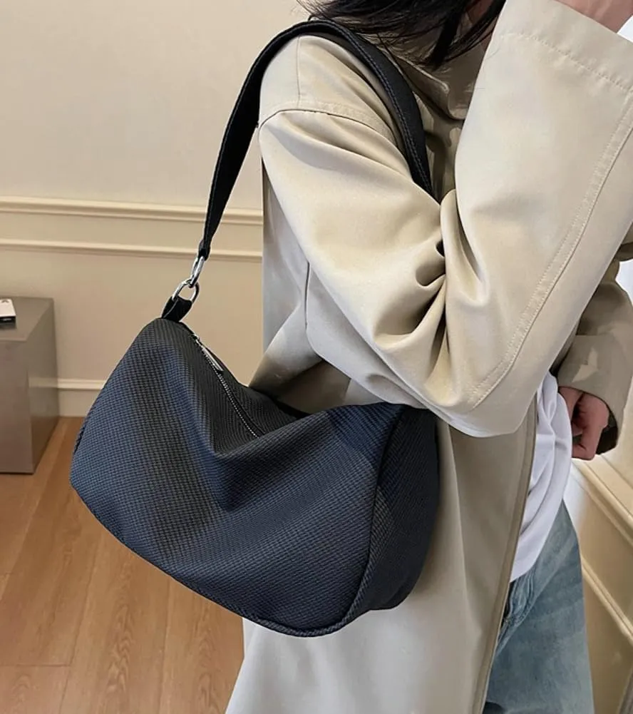 Canvas Crossbody Bags Women 2025 Trendy Spring Slouchy Hobo Shoulder Purse Top Handle Tote Handbag Satchel Work Purse